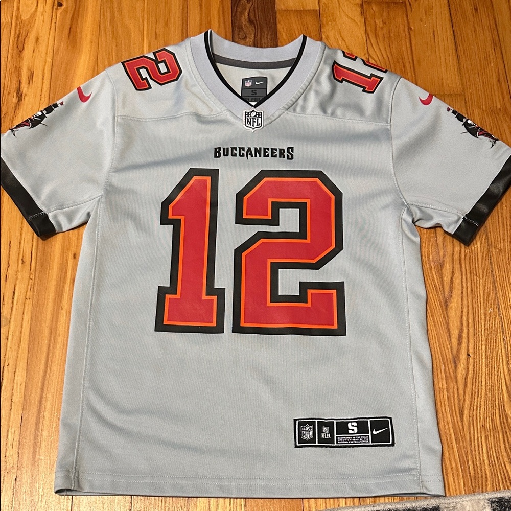 Nike Gray and Red Buccaneers Jersey